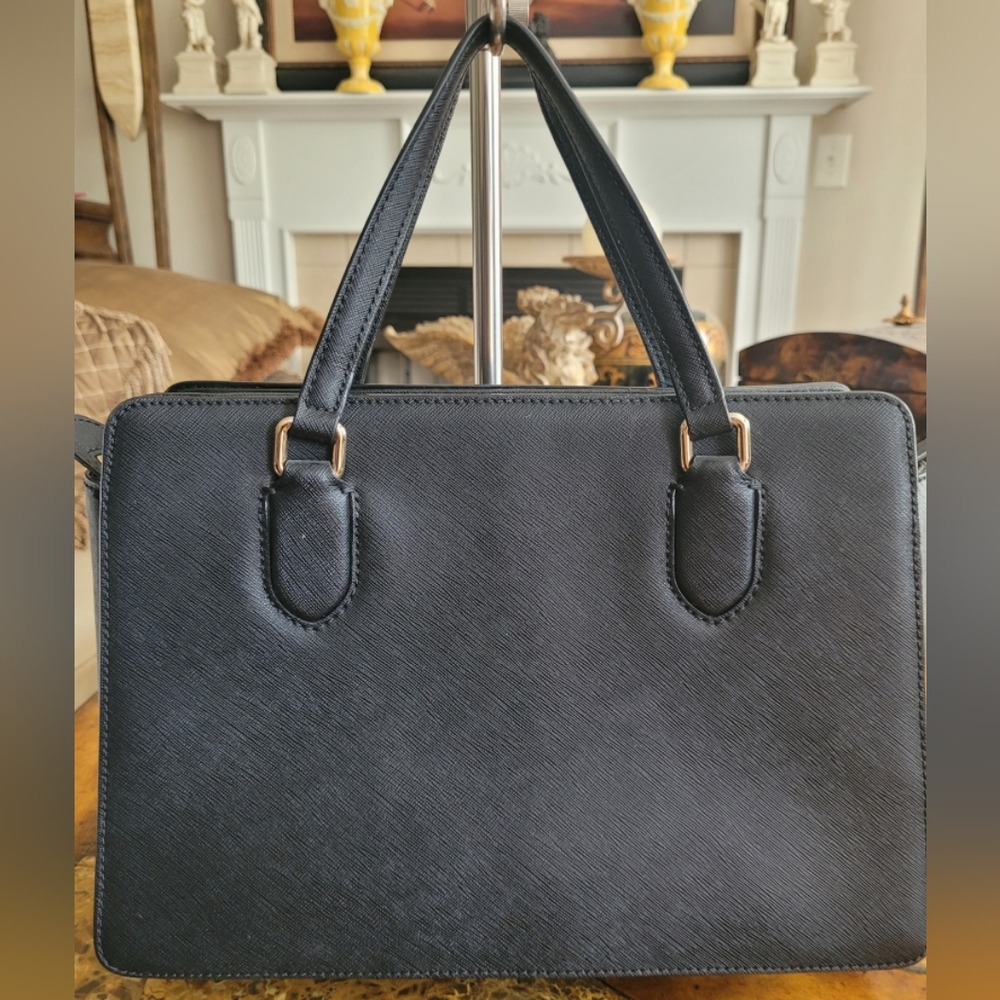 Kate Spade Black Leather Tote Bag - Picture 3 of 9
